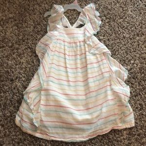 Size 4T swim suit cover up dress. Lined. Never wn.